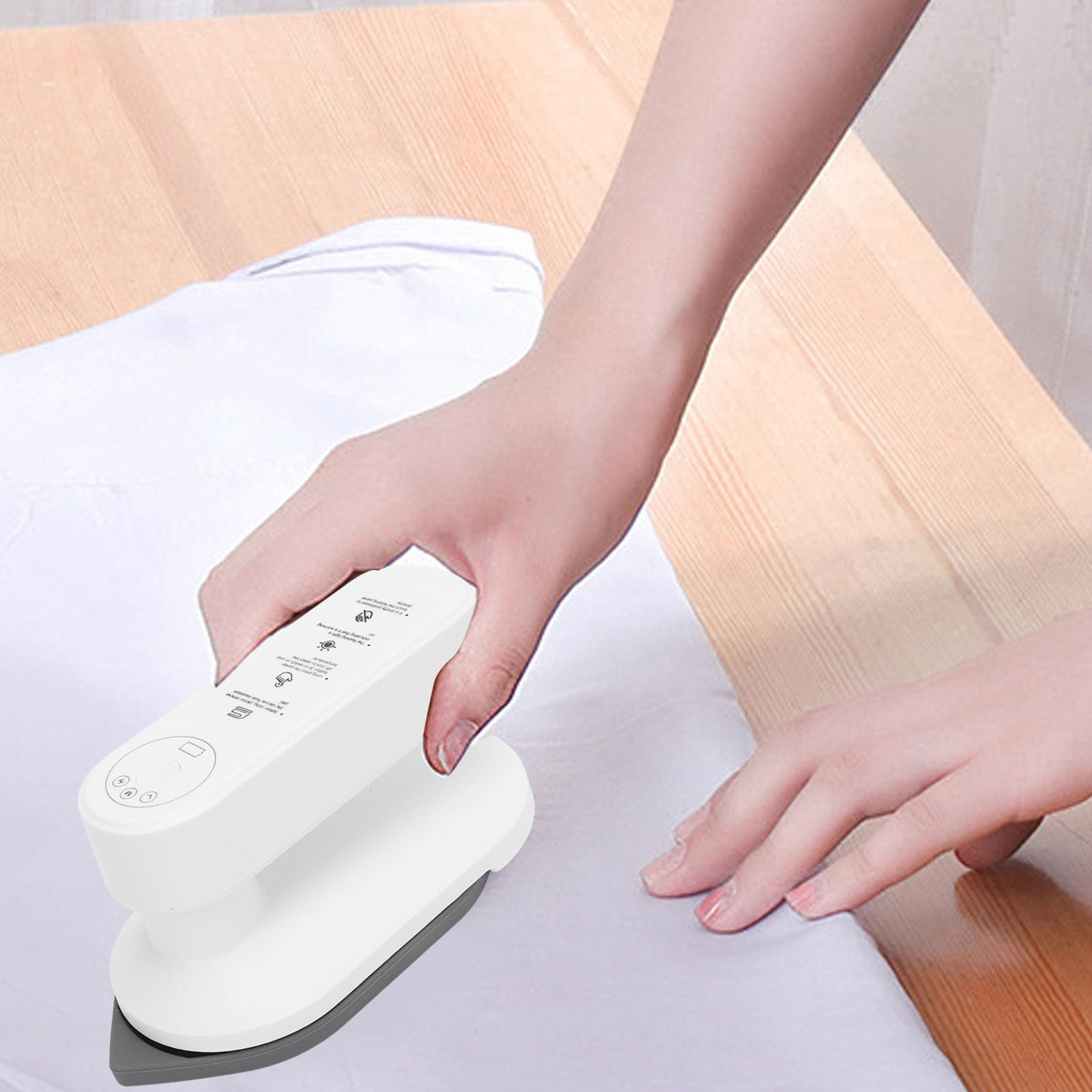 Fer à Vapeur Portable sans Fil, Fer de Voyage Portable à Chaleur Rapide, Fer à Repasser sans Fil alimenté par Batterie 5000mAh avec étui de Transport pour Vêtements