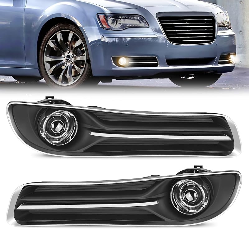 Farol de neblina Nilight para Chrysler 300 2011 a 2014 – Par com lâmpadas H11