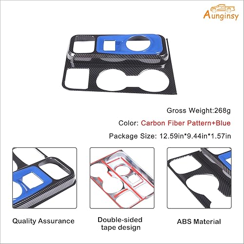 Vista 56 de Cubierta del panel de la caja de cambios de control central del automóvil, compatible con Ford Maverick 2022-2024, cubierta del panel de palanca