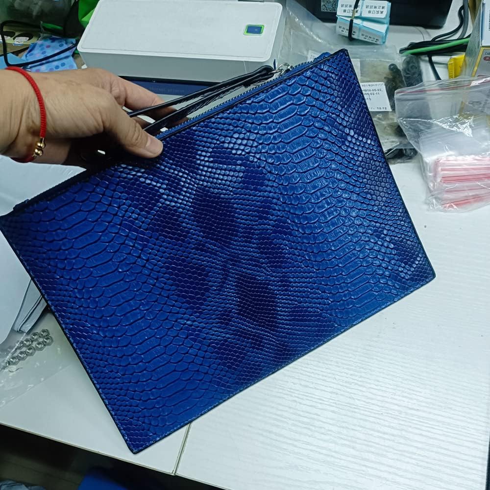 Women Clutches Fashion Snakeskin PU Leather Party Envelope Purse Bag with Hand Strap - Image 3