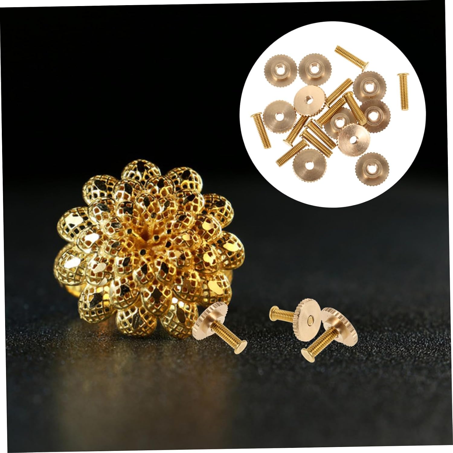 50sets Badge Screw Cap Kit Butterfly Pin Backs for Crafting Metal Badge Accessories for Easy Attachment and Versatile Use Various Clothing Styles