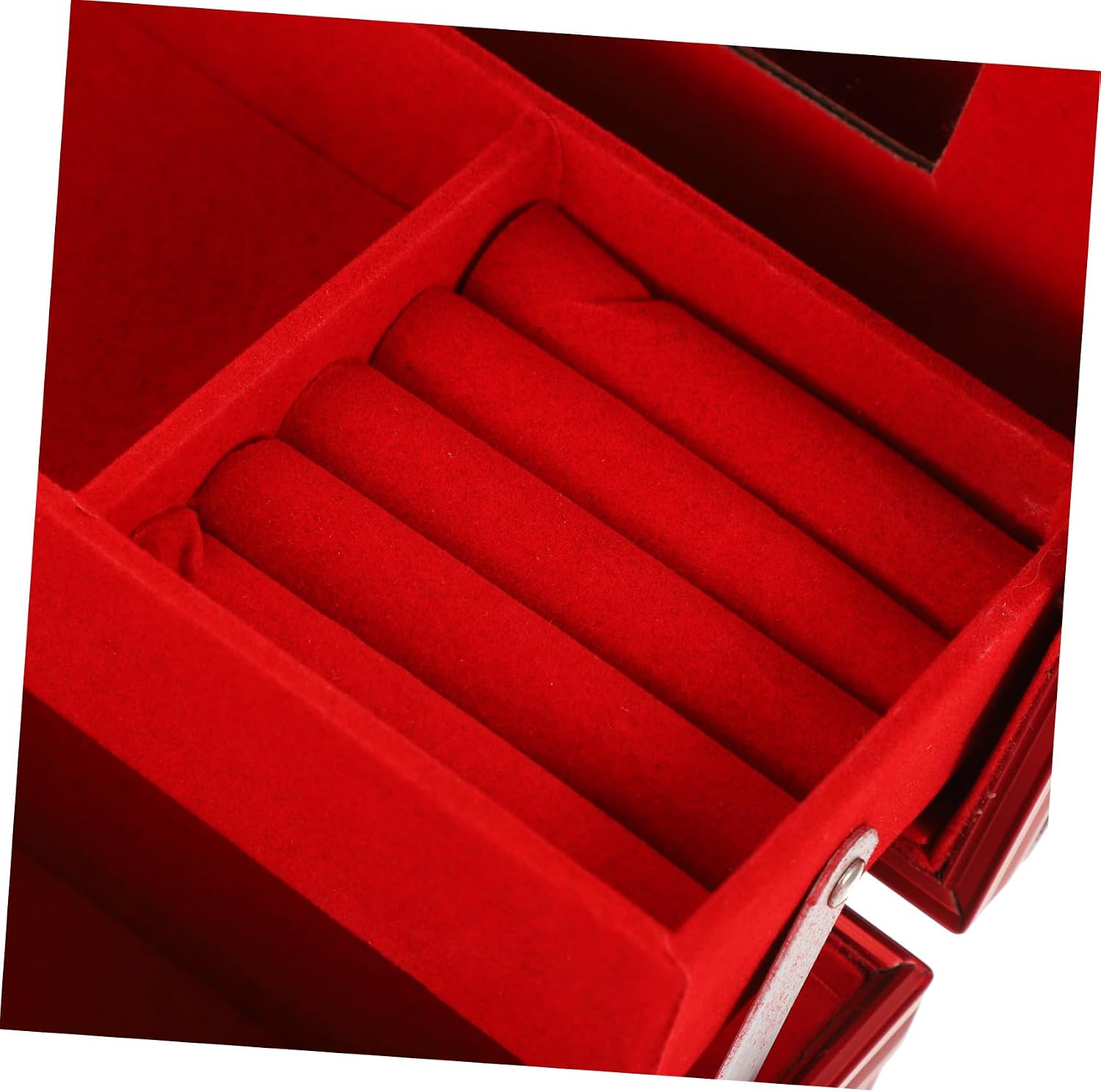 Vintage Jewelry Box with Lock Retro Jewelry Organizer for Rings Necklaces and Earrings Compact Storage Case for Women and Girls for Display and Protection