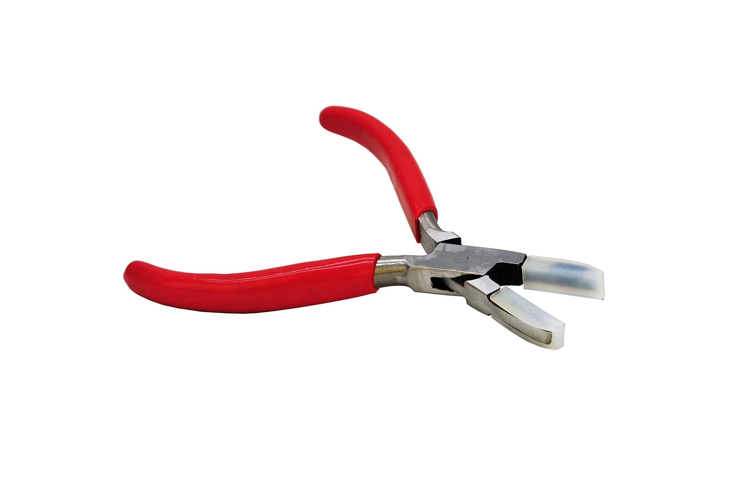 Proops Red Flat Nylon Both Jaws Wire Forming Shaping Pliers Jewellery Making (J2033). Free Uk Postage.