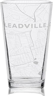 LEADVILLE | COLORADO 14er COLLECTION | 16oz Engraved Beer Pint Glass | Created For Outdoor Adventurers and Nature Enthusiasts | Great Collectible Gift Idea & Unique Decor!