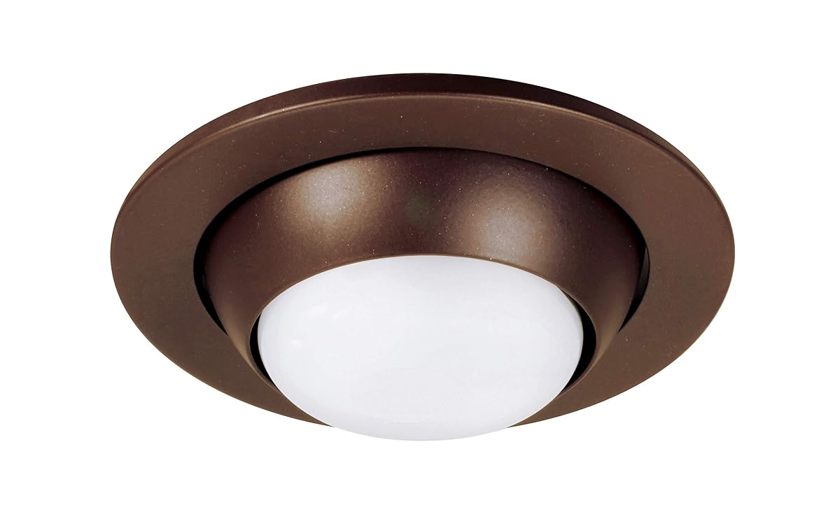 NICOR Lighting 4 inch Oil-Rubbed Bronze Adjustable Eyeball Trim, for 4 inch