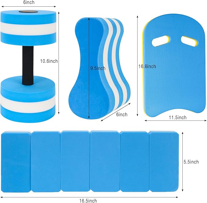 Set de 5 Piezas para Aeróbicos Acuáticos con Pesas de Espuma miniatura 2