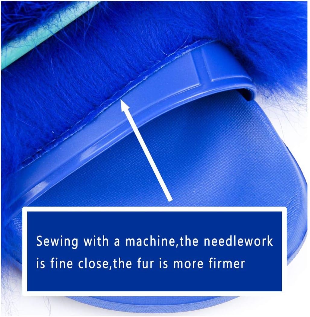 Women's Real Fox Fur Slides, Fluffy Fur Sandals for Indoor/Outdoor Comfort - Image 5