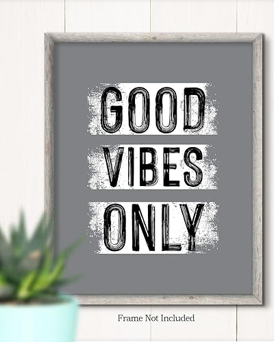 Miniatura 2 de Good Vibes Only - Decoración de oficina - Decoración de pared para dormitorio - Arte de pared inspirador - Decoración de habitación para niños
