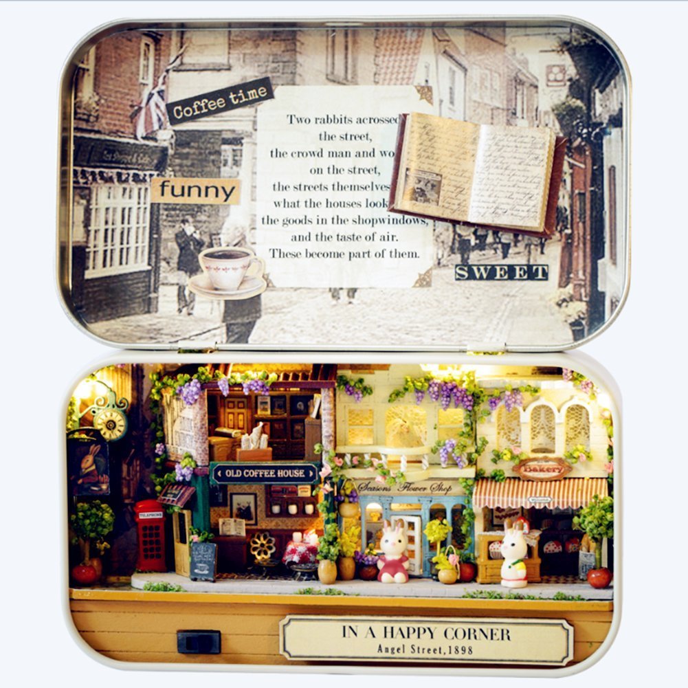 ドールハウスBOX  No.7 Amazon.co.jp: RoWood DIYミニチュアドールハウスキット 1:24