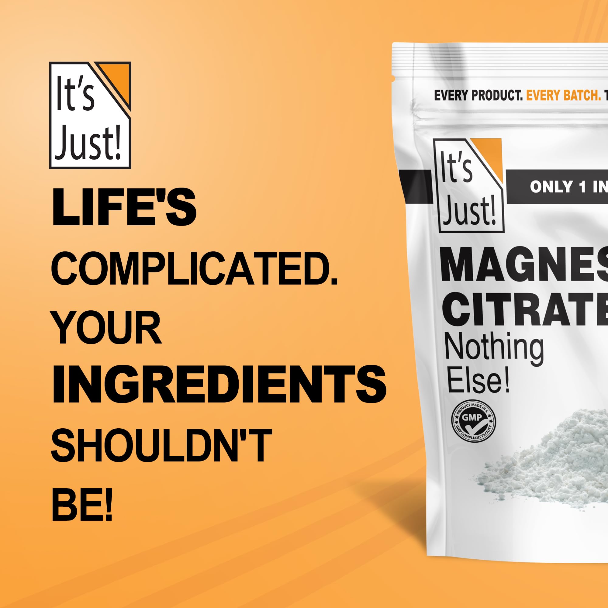 It's Just - Magnesium Citrate Powder, 15oz / 129 Servings, Unflavored — Amazon image 6