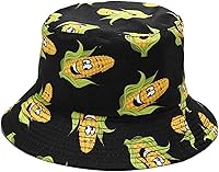 Vista 6 de Sombrero de pescador reversible de doble cara con estampado unisex