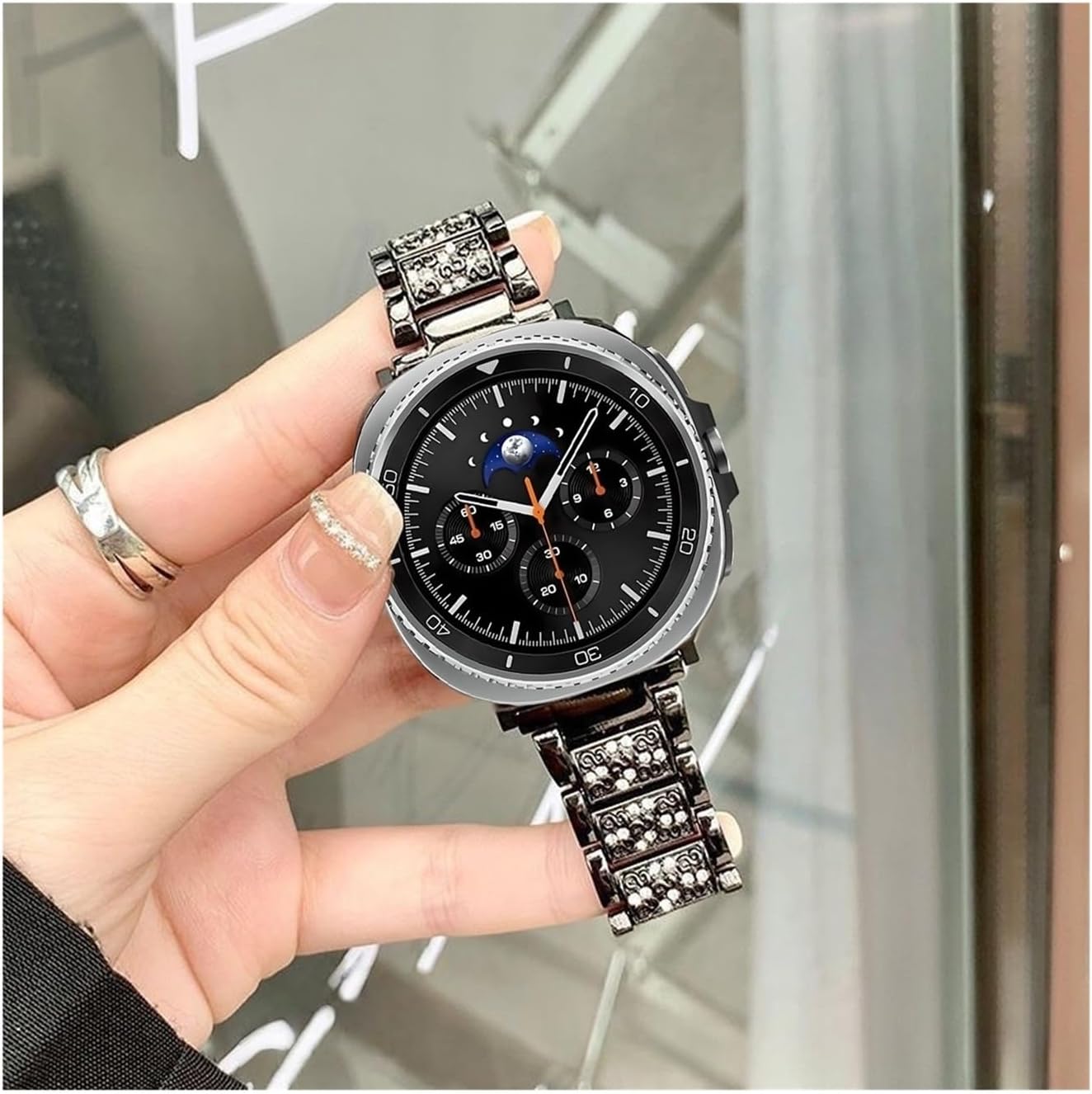 Bling Fashion Strap For Samsung Galaxy Watch 8/8classic 46mm Metal Band For Samsung Ultra 2025/7 47mm Women Bracelet Accessories