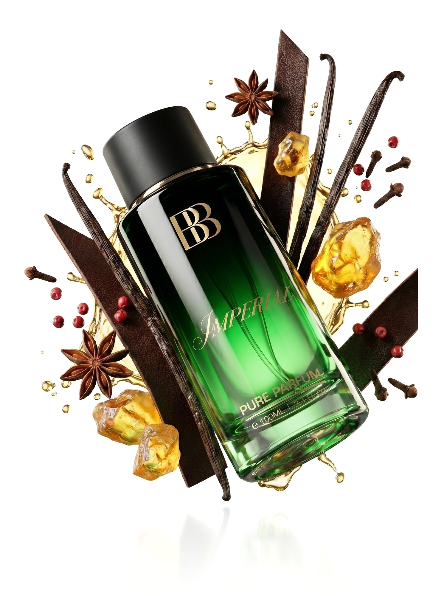 Bergamot Beaute IMPERIAL Pure Parfum | Leather, Amber & Vanilla | 12+ Hrs Long Lasting Perfume for Men | Higher Concentration than Eau De Parfum 100ML-image-41