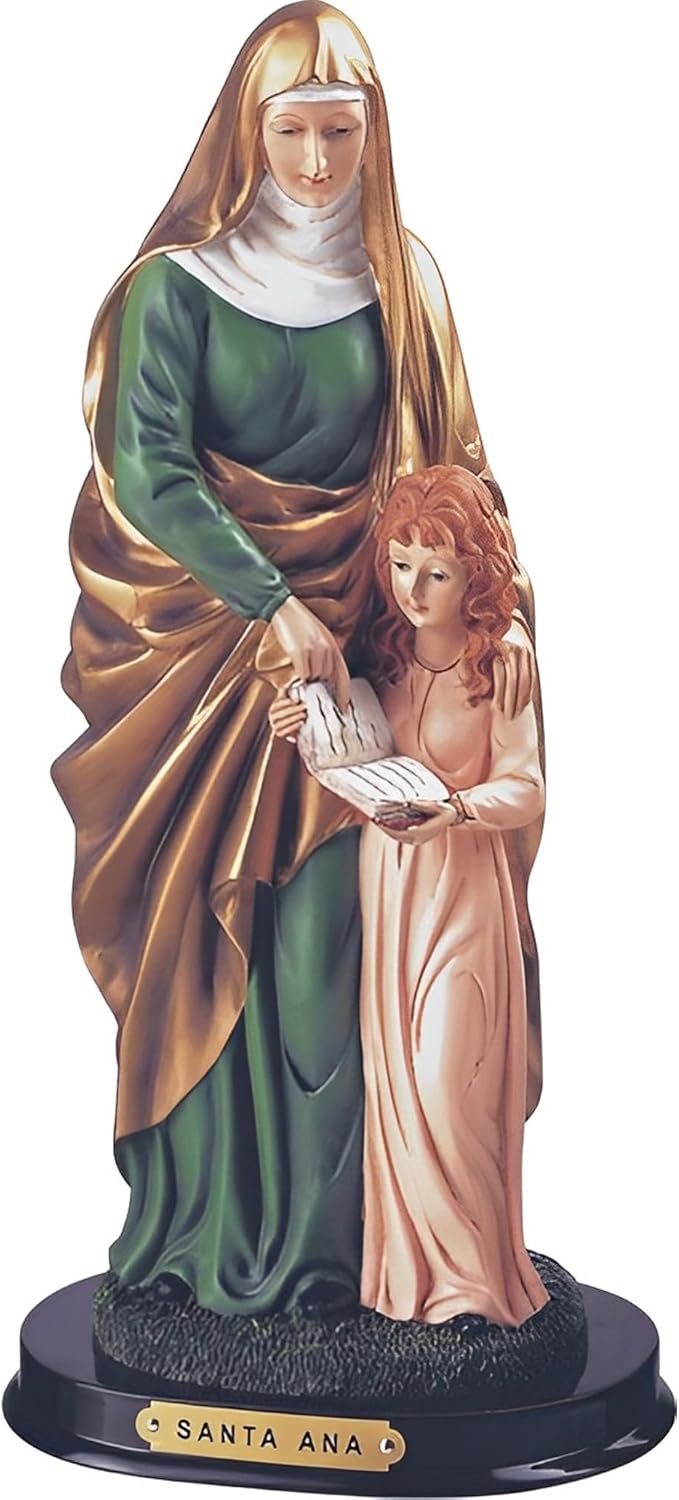 ICE ARMOR 12" H Saint Anne Statue Collectible Figurine Home Decoration Office Desk/Home/Living Room/Table Decor, Perfect House Warming Gifts for New Home