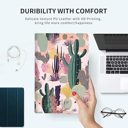 Vista 104 de Funda para Kindle de 6 pulgadas (11.ª generación, versión 2024/2022) delgada de piel sintética, ajustable, multiángulo, Smart Shell con función