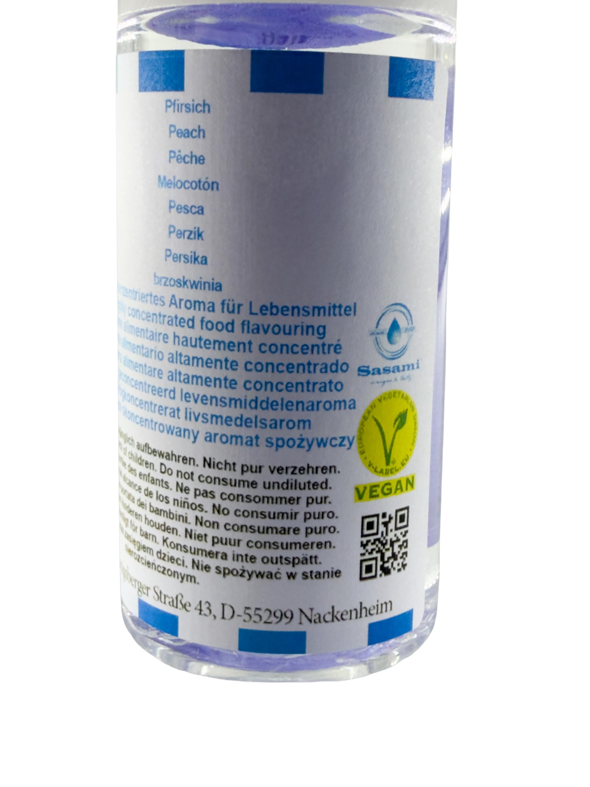 Pesca aroma concentrato - vegano - Sasami - 100ml