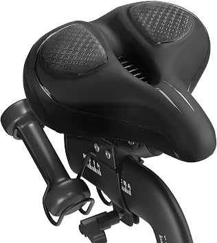 Oversized Bike Seat Cushion for Peloton Bike & Bike +, Exercise Bike | Comfort Seat Cushion for Peloton, Exercise, Road Bike, Bicycle Saddle Replacement for Men & Women, Accessories for Peloton