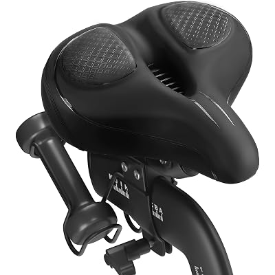 Oversized Bike Seat for Peloton Bike & Bike+, Comfort Seat Cushion Compatible with Peloton, Road or Exercise Bikes, Bicycle Wide Saddle Replacement for Men & Women, Accessories for Peloton