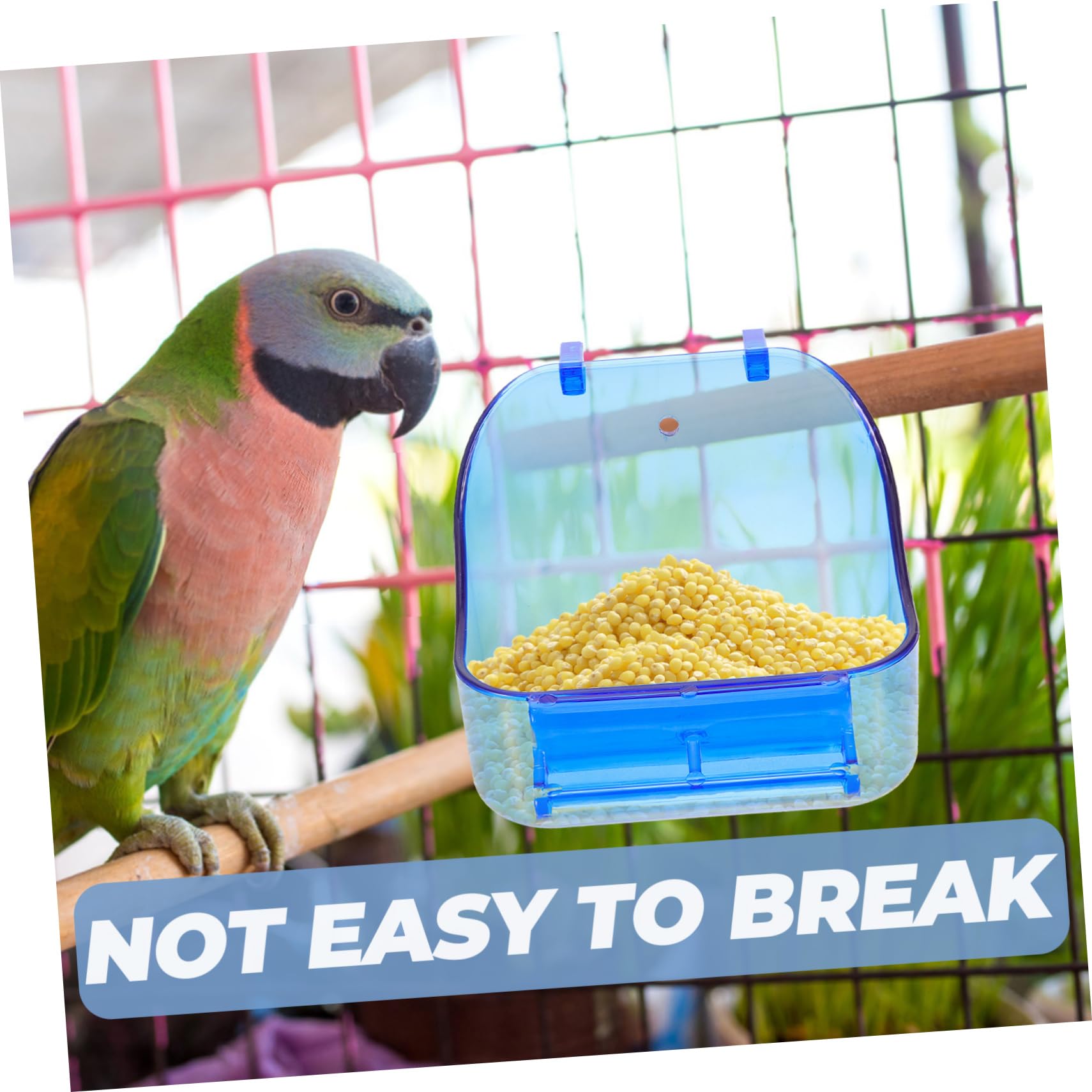 Mipcase 5pezzi Bagnetto Per Uccelli Vaschetta Per Pappagalli e Parakeet Accessorio Da Gabbia Sicuro e Facile Da Pulire Per Canarini e Uccelli Di Piccole