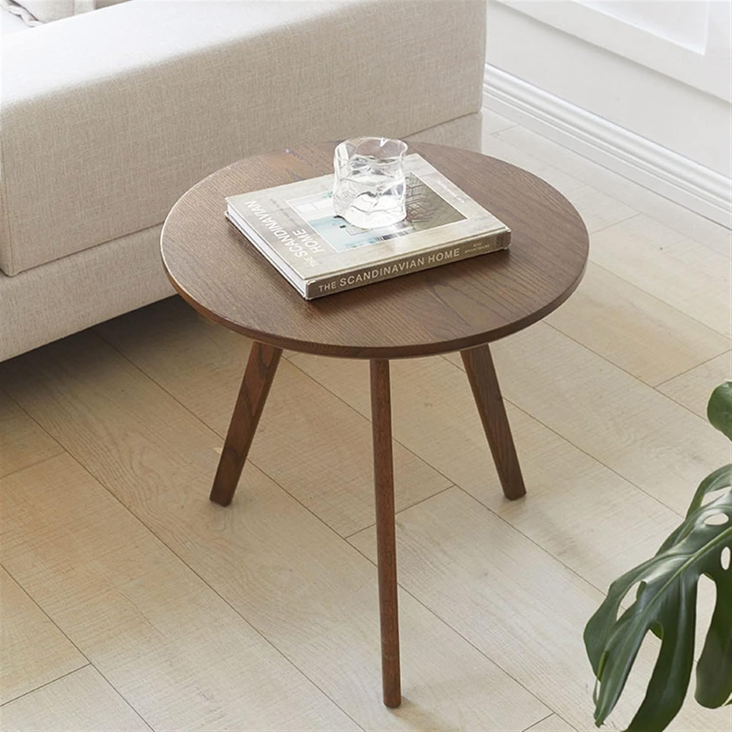 Aimery Office End Table Wooden Small Table Side Table Modern Coffee Table Round Table Balcony Living Room Bedroom Home Hotel