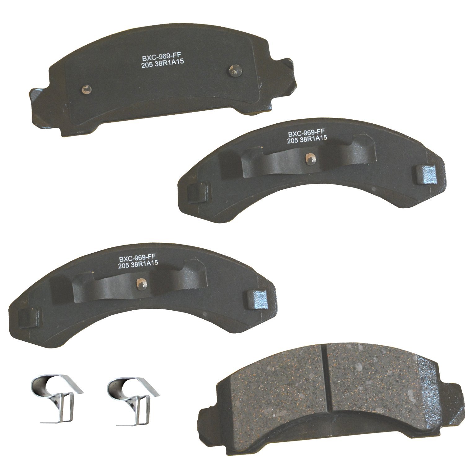 Bendix Premium SBC205 Ceramic Front Brake Pads for Select Models Ford Aerostar, Bronco II, Explorer, Ranger, Mazda B2300, B3000, B4000, Navajo
