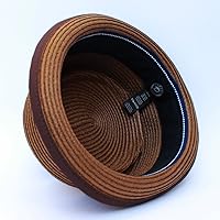 Vista 4 de DASMARCA Sombrero de cerdo retro de paja de papel de verano para hombre