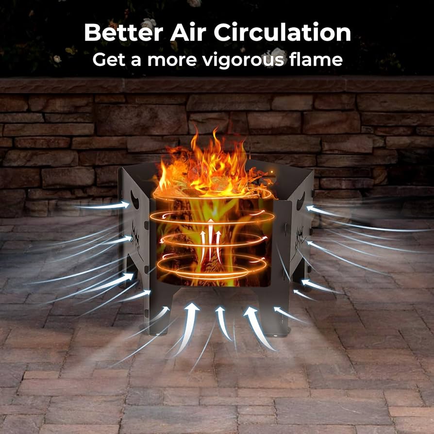 Amazon.com : Giantex Portable Fire Pit for Outside - 19