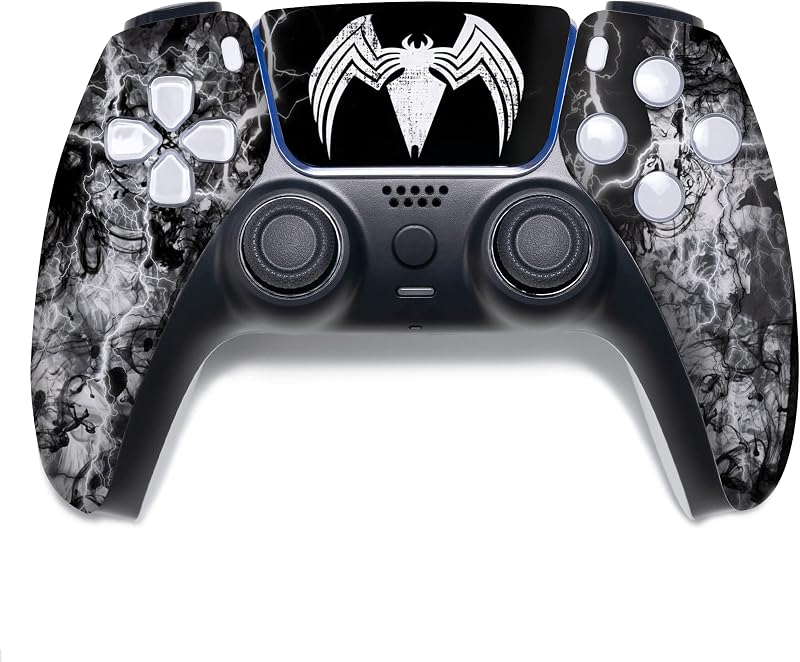Controlador Vennom Custom PS-5 inalámbrico compatible con la consola Play-Station 5 de BCB Controllers | Orgullosamente personalizado en EE. UU. con impresión HYDRO-DIP permanente (NO SOLO una PIEL)