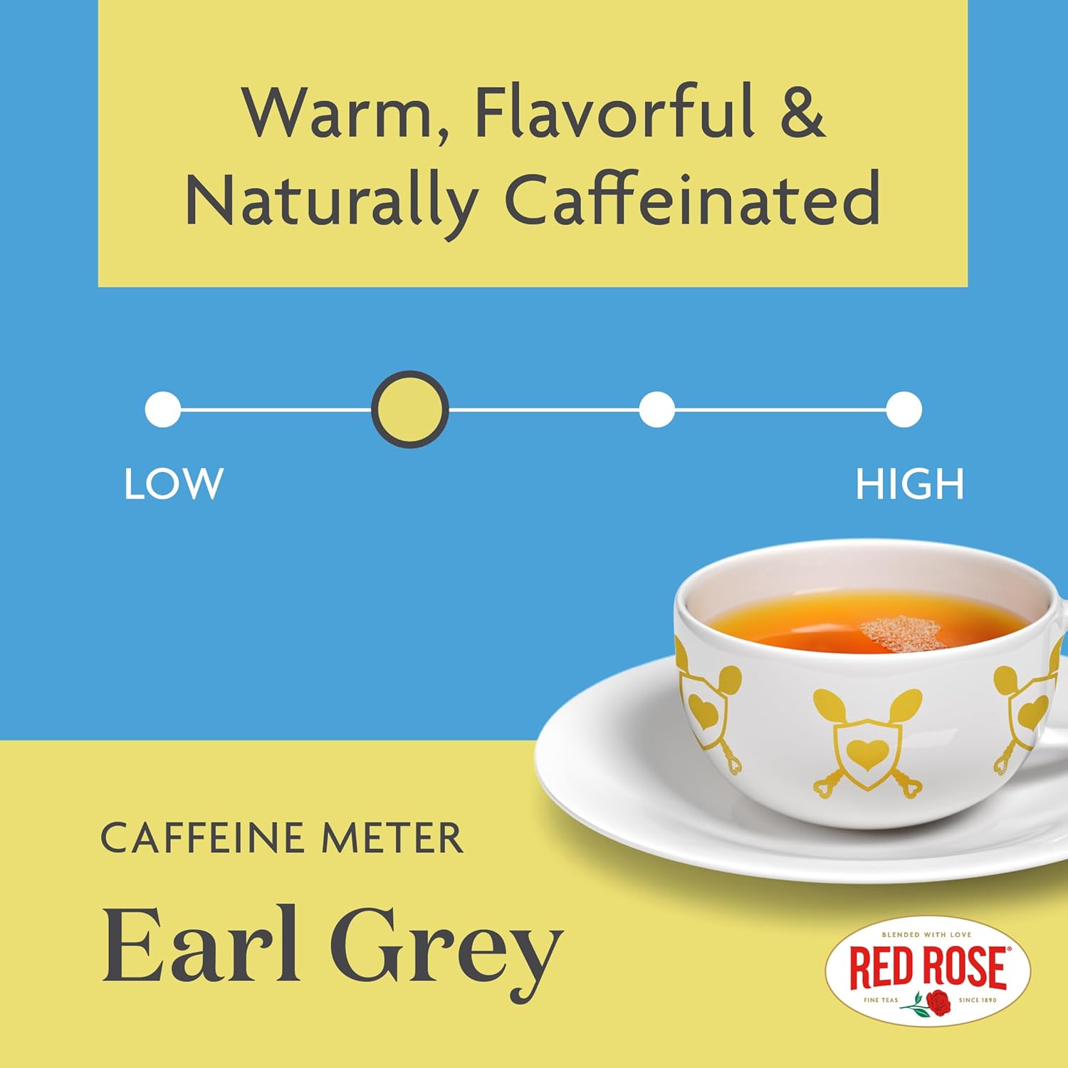 Red Rose Earl Grey, Loose Leaf, Black Tea, With Bergamot Oil, 12 oz (3 Pack)