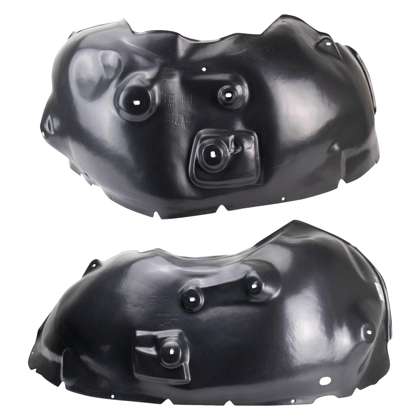 TRQ Front Driver and Passenger Side Inner Fender Liner Set | For 2002-2009 Dodge Ram 3500 2006-2009 Ram 1500 Crew Cab 2500