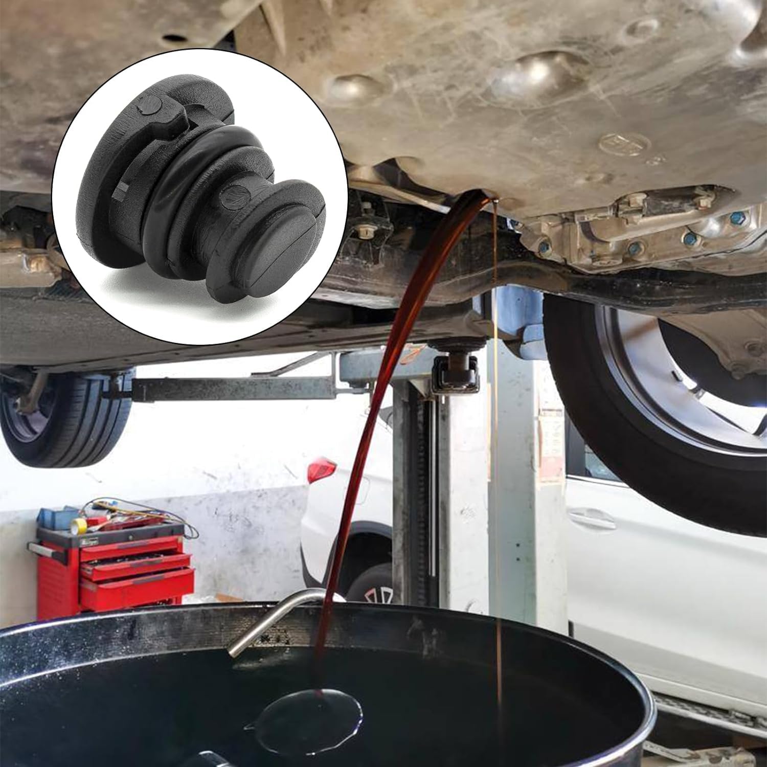 Śruba spustowa oleju do samochodów osobowych, korek spustowy oleju do Volkswagena 1,8 l, 2,0 l, zamiennik benzyny do Audi Golf Passat 06L103801, 6 sztuk korka spustu oleju bez wycieków, z narzędziami