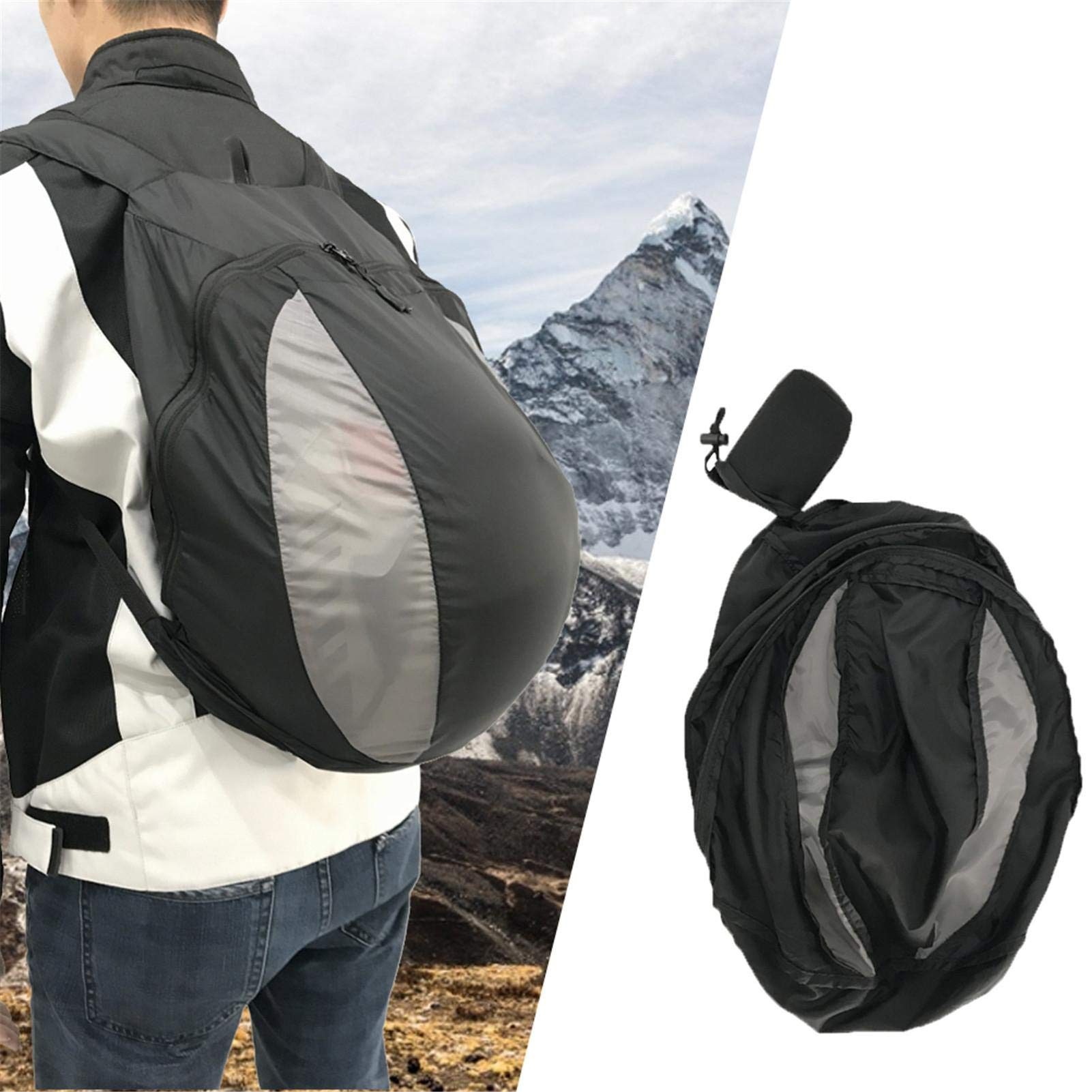 Mochila 28 L, bolsa casco motocicleta, soporte para casco, para viajes al aire libre, senderismo, escalada, ciclismo, mochila nailon.