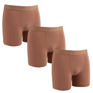 ZAKIRA Men's Tencel Modal Boxer Briefs -Super Soft Stretch Breathable Quick Dry Underwear 3 Pack - Amazon product rated Grade A