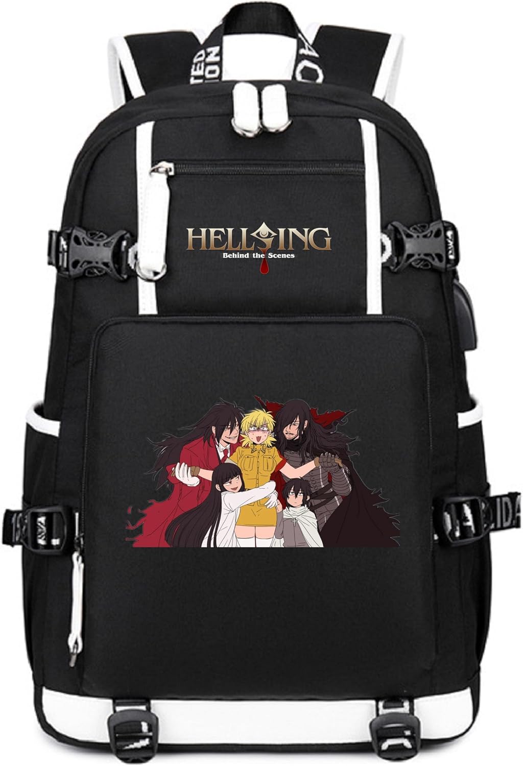 Anime Hellsing Backpack Alucard Daypack Laptop Bag Student Bag School Bag Rucksack 3