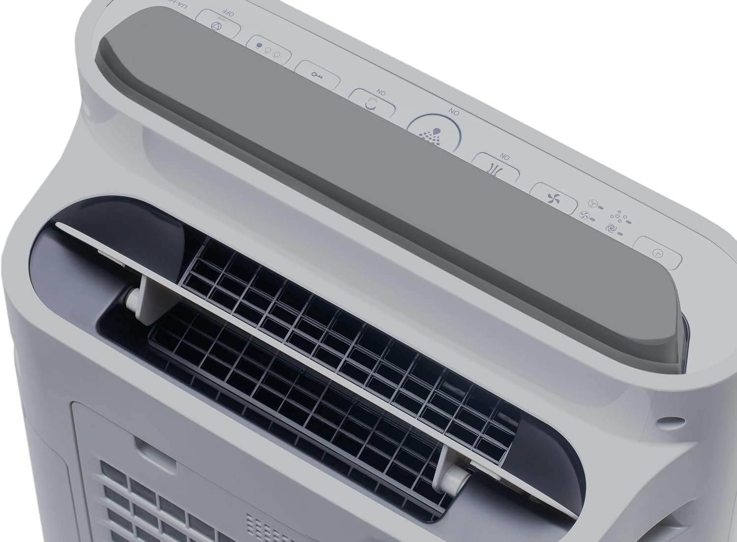 Illustration of Plasmacluster ions being released from the Sharp UA-HD50E-L