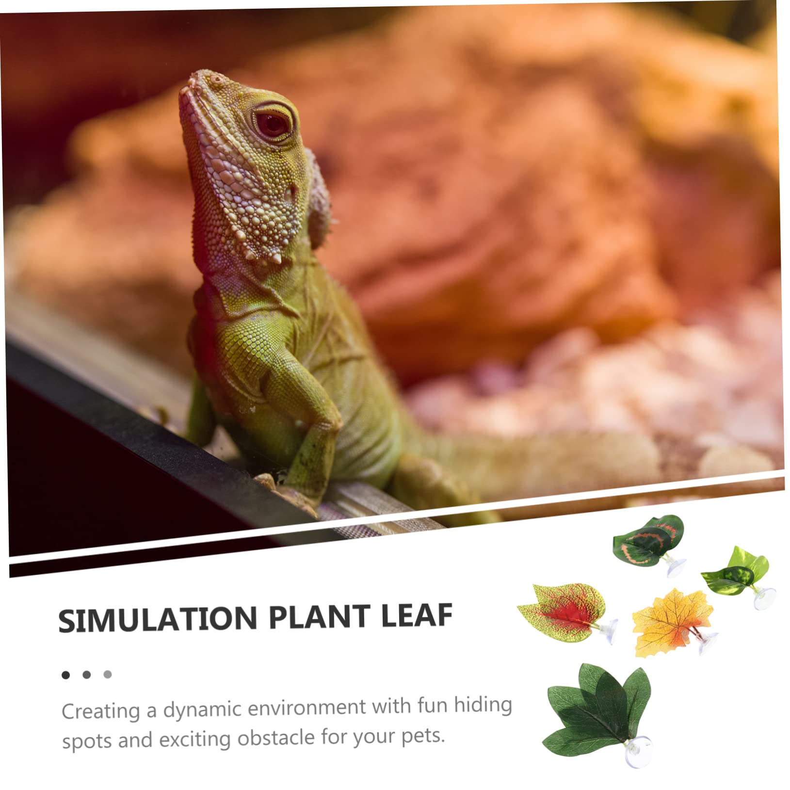 BESPORTBLE 25stücke Teiliges Künstlicher Pflanzen Für Terrarien Dekorative Pflanzen Für Reptilien Fische Schildkröten Realistische Aquarien Und Terrarium-Dekoration Aus Hochwertigem