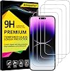 4youquality [4-Pack[Full Coverage] Screen Protector for iPhone 14 Pro Max 6.7-Inch, Tempered Glass Film, [LifetimeSupport][Impact-Protection][Anti-Shatter][Anti-Scratch]