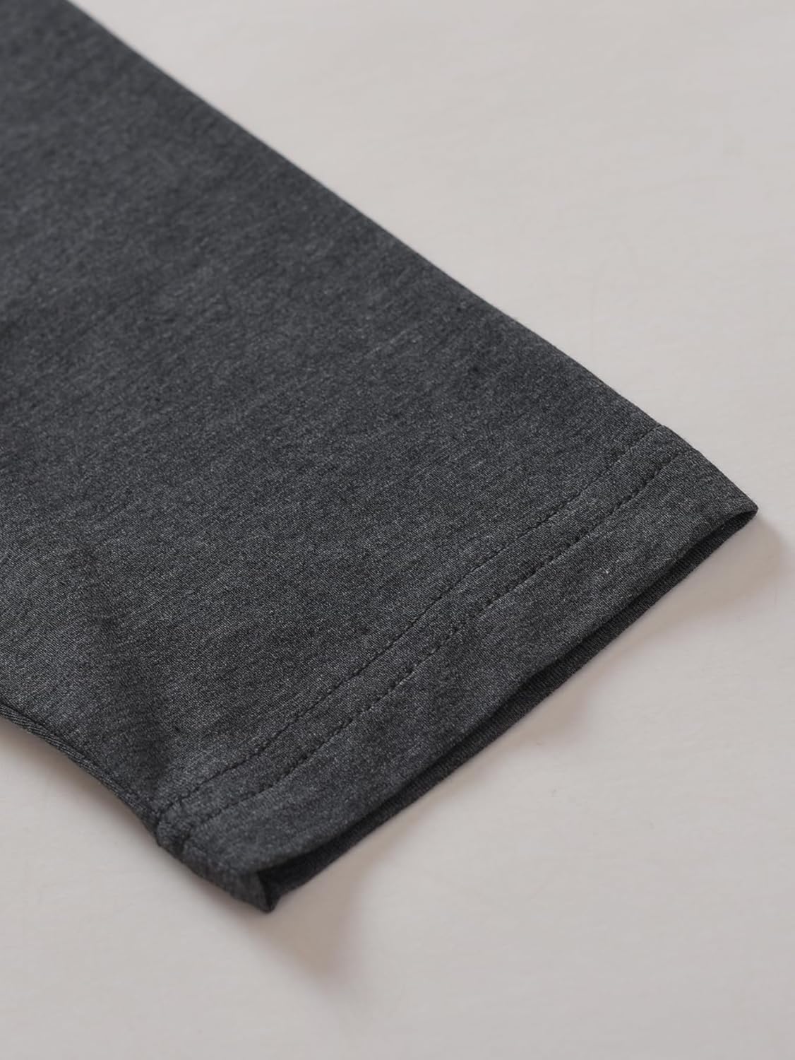 Latuza Women's Petite Tunic Top Raglan Long Sleeve Lounge Pajama Top 2 Pack - Image 5