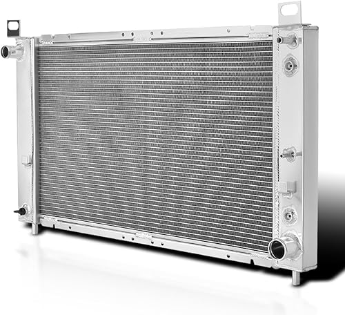 Miniatura 1 de Spec-D Tuning Radiador de refrigeración de aluminio de una hilera compatible con Chevy Silverado 1999-2004 transmisión automática 4.8L 5.3L V8