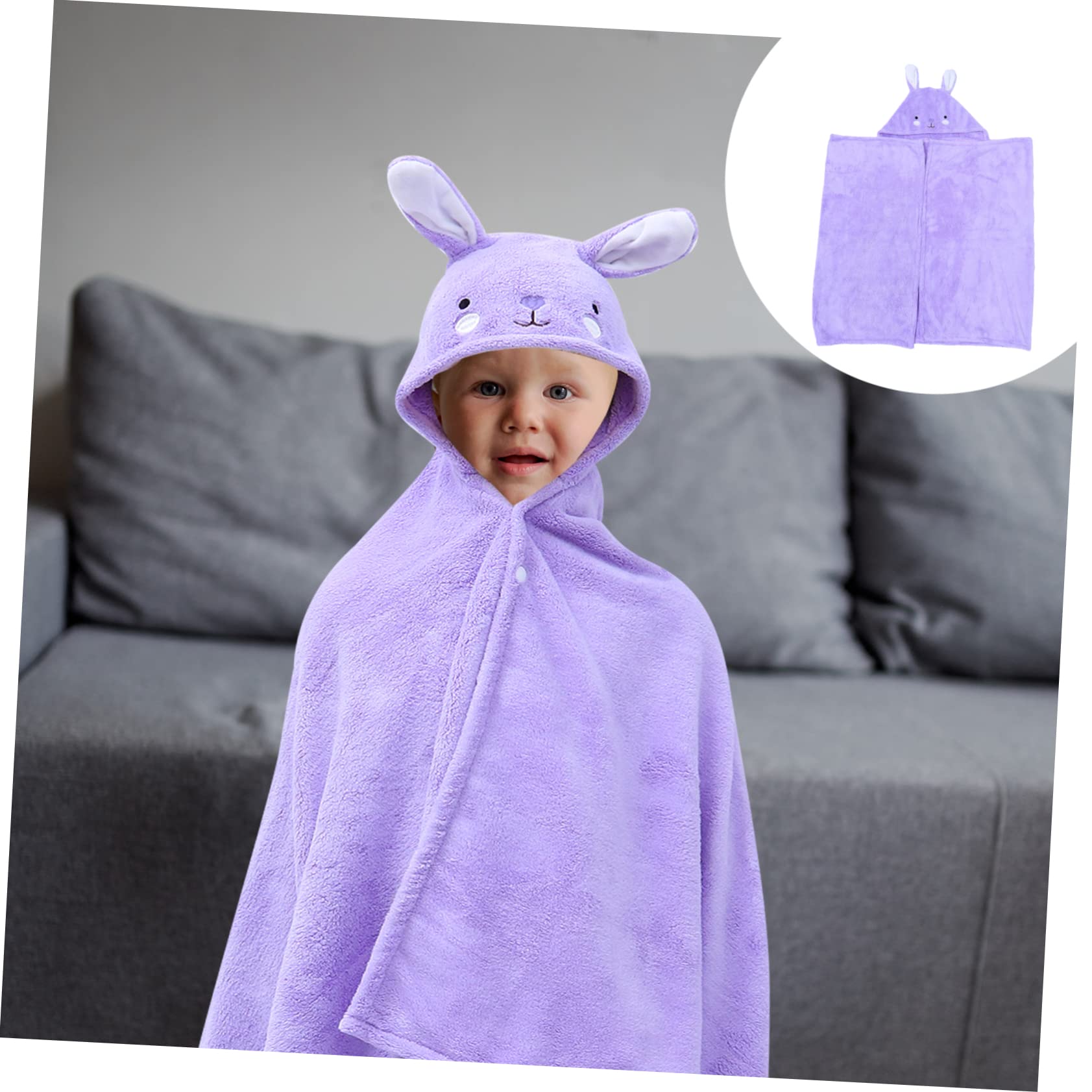 Cabilock Toalla de Baño Capucha para Bebe Manta de Baño Dibujos de Animales Edredón Envolvente de Bebe Casa