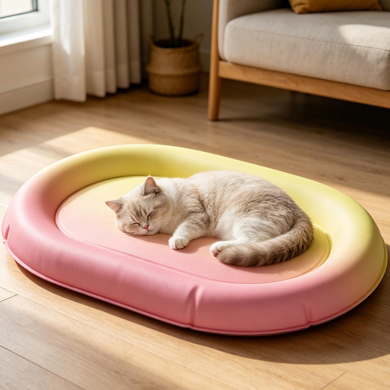 Alfombrilla Refrescante Gatos Cama Refrigerada Antiarrañazos Felinos | Manta Refrescante Para Perros De Verano Para Verano Interior Exterior Hogar Coche Viaje Patio Jaula Cachorro Gatito Dormir