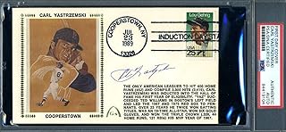 Carl Yastrzemski PSA DNA Slabbed Signed Hall Of Fame FDC Cache Autograph
