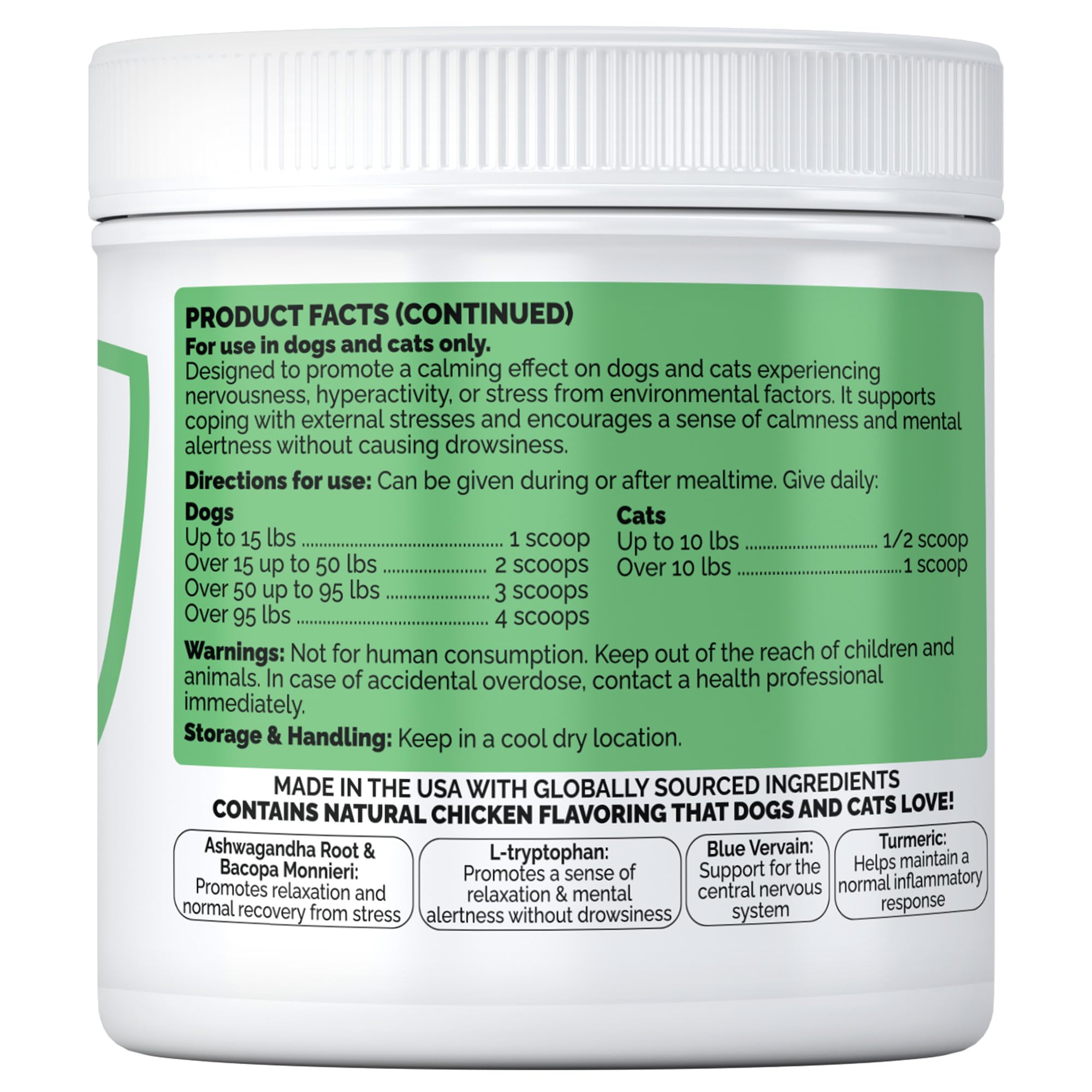 Synap Guardian -Formerly Seizure Guardian. Nervous System Support & Calming Care for Dogs– Relaxation Aid from a U.S.A. Company with Ashwagandha, Chamomile, Valerian & More, 100 g — Amazon image 7