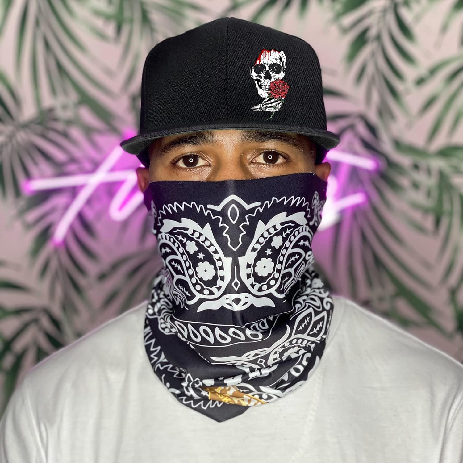 Snapback hat for Men Flat Bill Hats for Men Fitted Hats for Mens Adjustable Snap Pack Black Baseball Cap - Image 3