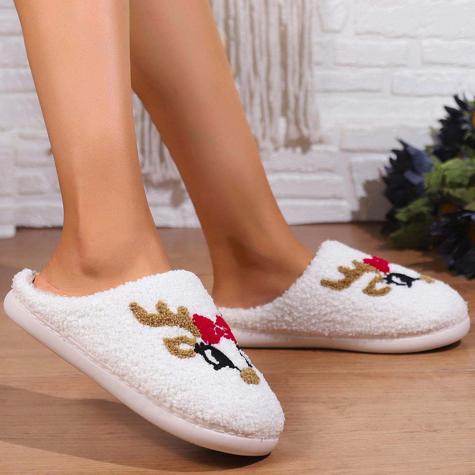 Pantofole Casa Simpatiche Pannelli di Cotone per Uomini per Uomini E Donne Coppie Calde Pantofole di Cotone Caldo-bianco-38-39