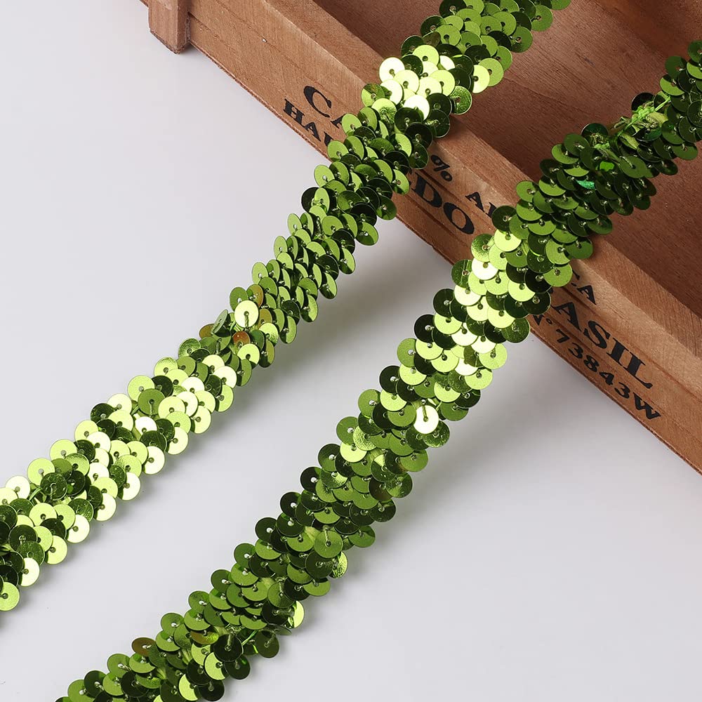 RAILONCH Paillettenband - Glitzer-Band Für Hochzeitsdeko, Basteln & Hair Accessoires