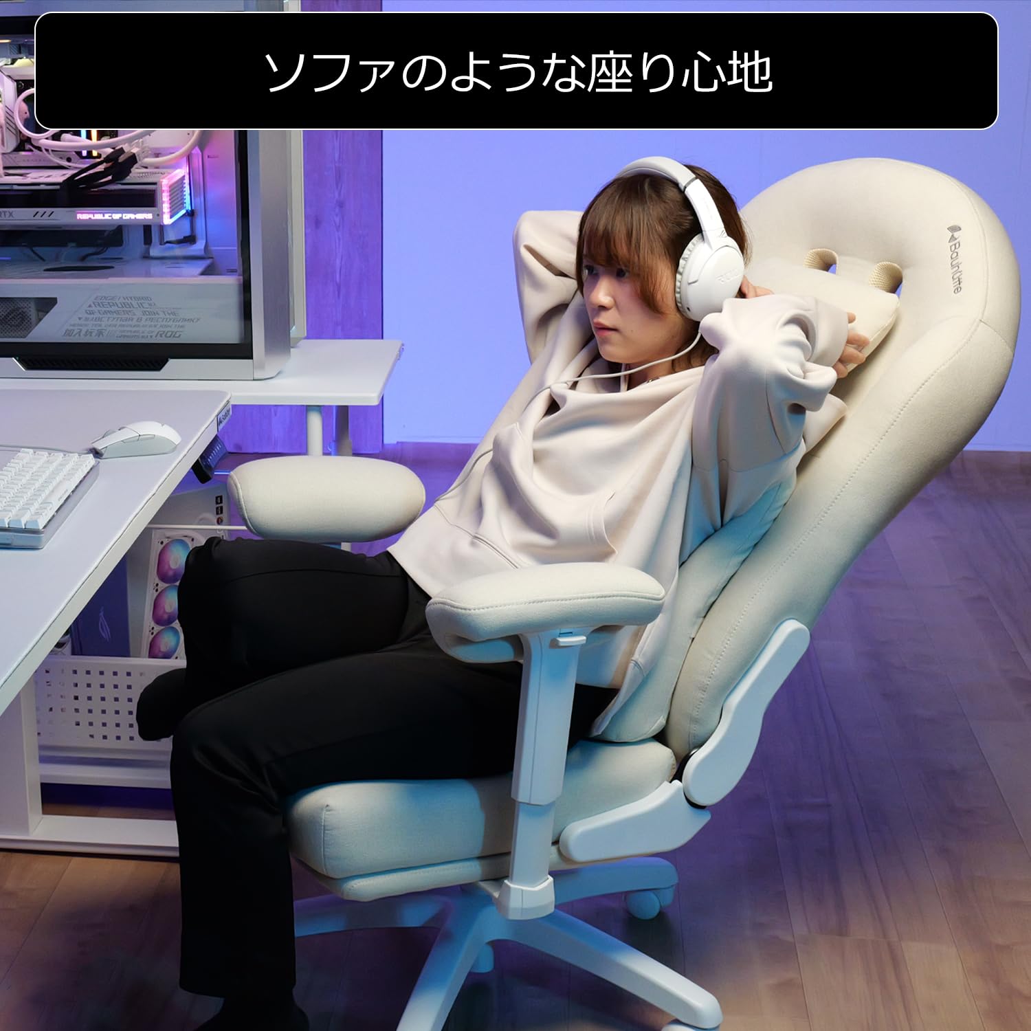 Bauhutte G-210-BK Streamers Chair, Gaming Chair for Delivery