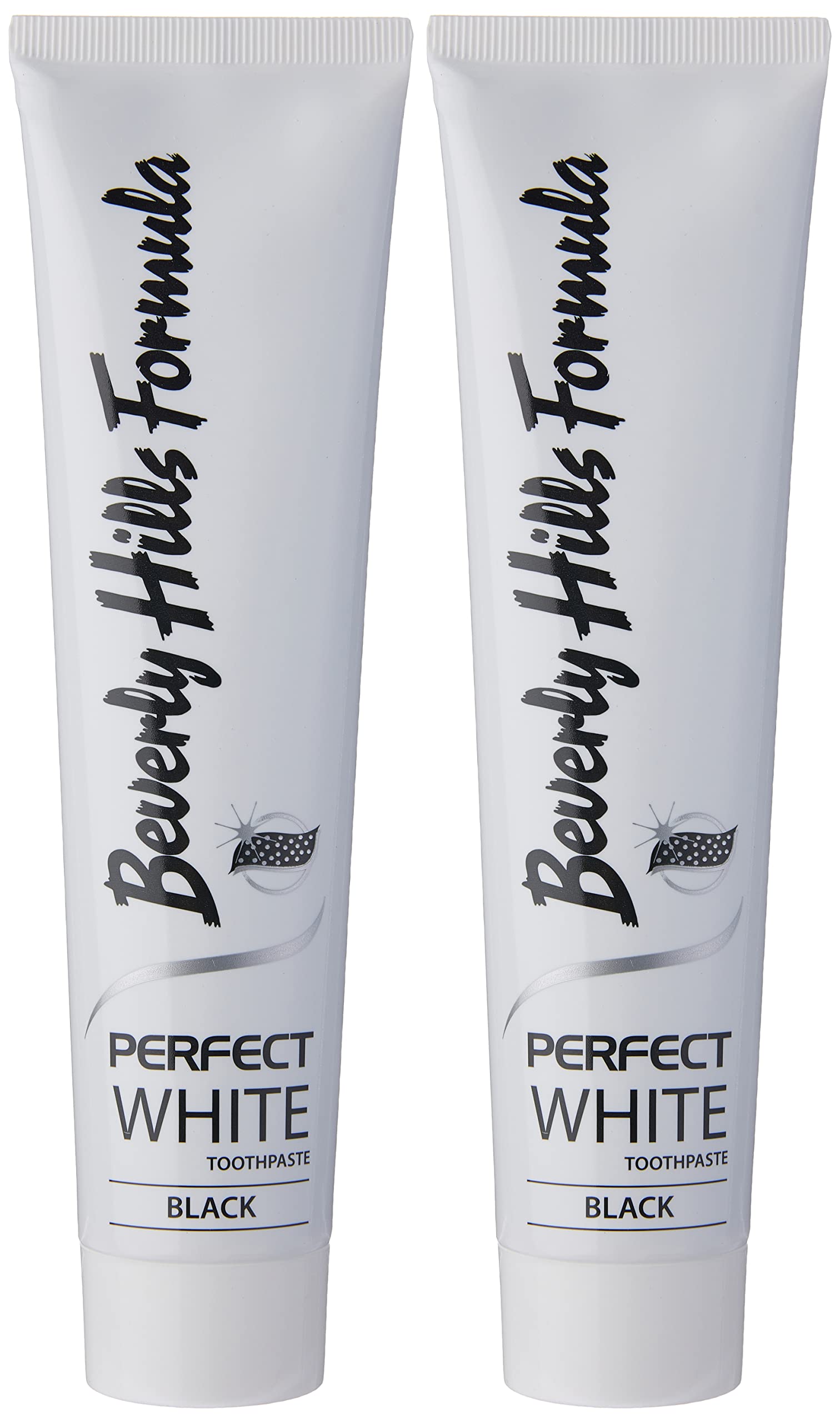 Beverly Hills Formula Perfect White Black Toothpaste, 2 x 125ml