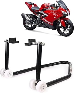 Grandbiker Rear Wheel Paddock Stand Extra Strong with Swing Arm Rest for TVS Apache 310RR (Black)