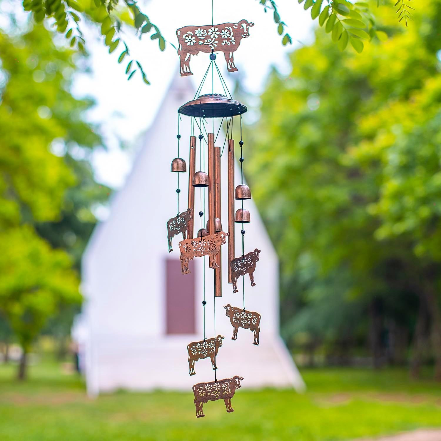 for Mom Cow Wind Chimes for Outside,Cow Gifts for Women/Men/Sympathy/Memorial/Festival Birthday Gifts Metal windchimes Outdoors/Indoors,Patio,Garden Decor,Yard Decor,Home,Porch